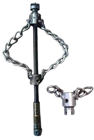 Qianly Accessoires pour Déboucheurs de Canalisations, équipement de Nettoyage Robuste pour évier, Lavabo, Toilettes, Chaîne Double Simple