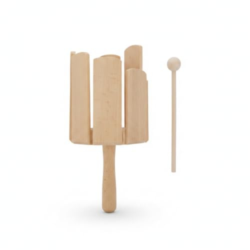 Bffcnl Geschlitztes Holzinstrument segmentiert Holzklangstäbe aus Holz Klangholz, LG10