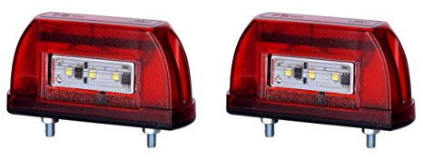 BUL BARS LED Kennzeichenbeleuchtung 12V 24V mit E-Prüfzeichen