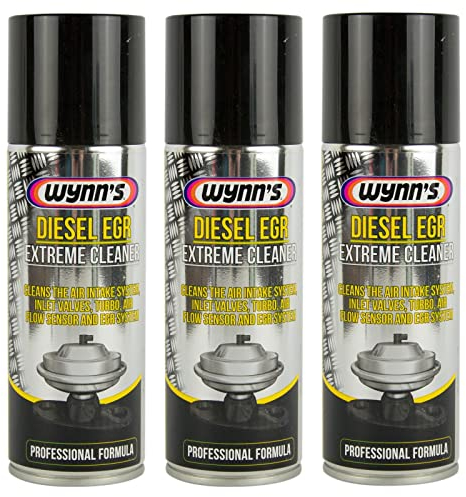 Wynn's - Limpiador de entrada de aire de motor diésel, limpiador de sistema de recirculacón de gases de escape EGR, 3 botellas de 200 ml