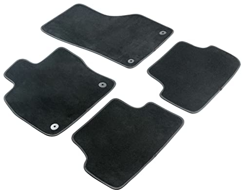 WALSER Premium Auto Teppiche für Volvo S40 II/V50 2003-2012, Volvo C30 2006-2013, 100% passgenaue Auto Fußmatten Made in Europe, Fußmatte Auto, Autoteppich Auto, Fussmatten Auto
