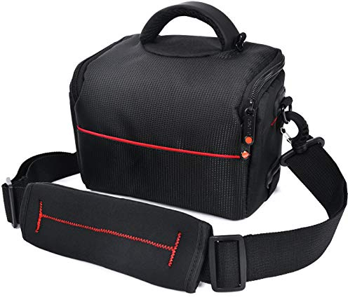 FOSOTO Camera Sling Bag for SLR/Mirrorless Camera, Compact Camera Case Compatible for Sony A6400 ZV-E10 / Canon 2000D R10 M50 / Fujifilm XT50 X100VI,Lightweight Small Camera Bag with Extra Rain Cover