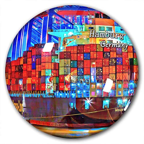 Deutschland Hamburg Kühlschrankmagnet Kühlschrankaufkleber Deko Magnet Reise Souvenir Kristallglas