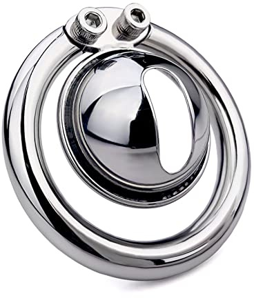QgLust Gefälscht Frauen Vagina Peniskäfig mit 1 Cockringe Penis Cage Für Männer SM Keuschheitsgürtel Für Herren Chastity Cock Lock（50mm）