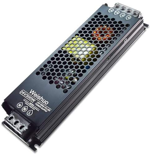 Trasformatore LED 24V 300W 12.5A Alimentatore IP20 in Tensione Costante Slim Driver AC 220V a DC Trasformatori di Bassa Tensione per Striscia Lampadine