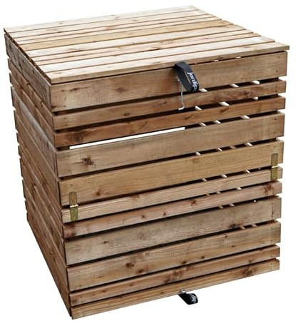 Jardipolys Komposter aus Holz mit Falltüren - 420 L - LIGN Z