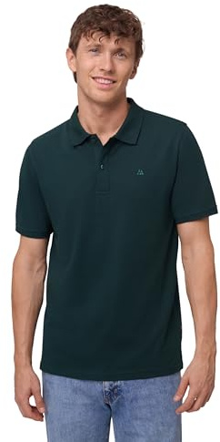 DANISH ENDURANCE Polo Hombre Manga Corta en Algodón Orgánico, 1 o 2 Pack, Verde, L