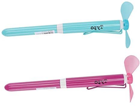 CAXUSD 2 Pack Fan Ballpoint Pen Fan Unique Metal Ballpoint Creative Ballpoint Students Present Chic Ballpoint for Office School Home Use