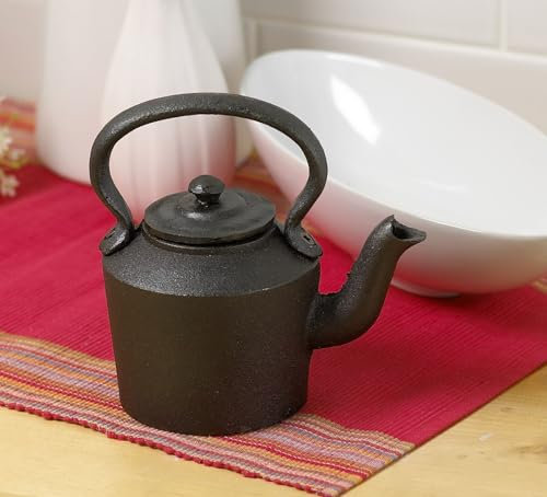 Black Country Metal Works Large Traditional Cast Iron Kettle (Decorative)