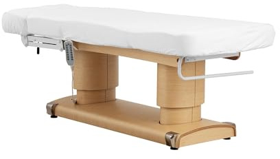 Physa Elektrische Wellnessliege he4 Motoren 160 W 200 x 80 x 63-81 cm 200 kg weiß Behandlungsliege Kosmetikstuhl Therapieliege Tattooliege