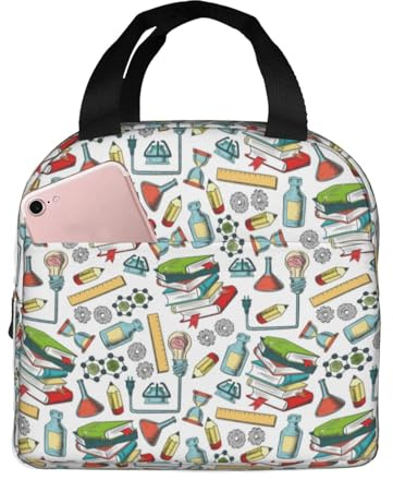 Lonchera con aislamiento térmico para libros de temporada escolar, gran capacidad, a prueba de fugas, reutilizable, para el trabajo, oficina, picnic, viajes