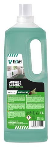 EQM - ECO-215 - Limpiador Amoniacal Multiusos Perfumado - 1L - Limpieza de suelos y todo tipo de superficies - Amoniaco perfumado