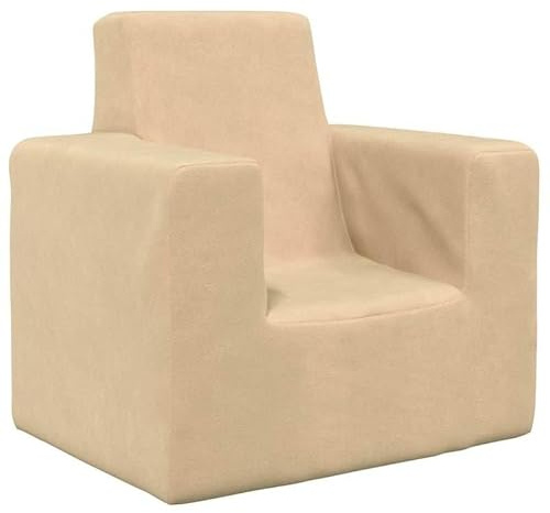 Eleganz Sofá infantil de felpa suave (100% poliéster) - Cómodo mueble de habitación infantil para niños pequeños - Asiento acogedor para jugar y relajarse