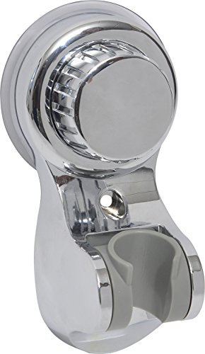 SOPORTE PARA DUCHA DE MANO CON VENTOSA O PARA FIJAR - CROMO