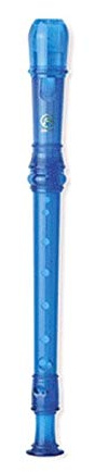 Flauta Angel ASRB - 251BL Plastico Digitacion Barroca 2/P Azul