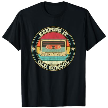 Cassette Tape Music Retro 80s 90s Keeping it Old school T-Shirt