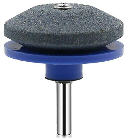 Aiguiseur de Tondeuse à Gazon Peu d'aiguiseur de Lame tondeuse à gazon rotatoire pour foret 50mm Bleu