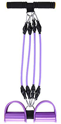 Jia Hu Multifunktionaler Beintrainer, Bauchtrainer, Sit-Up-Trainer, Latex-Schlauch, 1 Stück