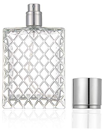 Enslz 100ml 3.4 oz Nachfüllbares Spray Parfüm Flaschen große kosmetische Feinnebel Zerstäuber Leerer Portabe Klarglas ätherisches Öl Behälter für Reisen