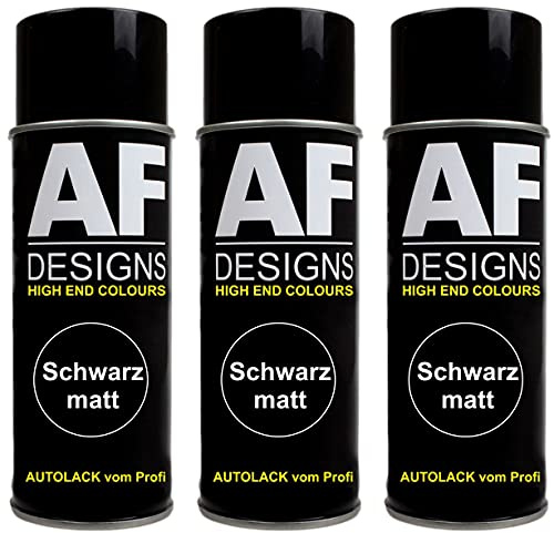 Alex Flittner Designs Schwarz matt Spraydose3x Spray Mattes Lackspray Autolack