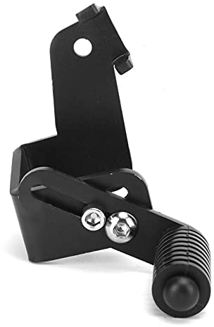 Akozon Motorrad Schalthebel Pedal Verstellbarer Ersatzschalthebel aus Aluminium Schwarz Für 502C