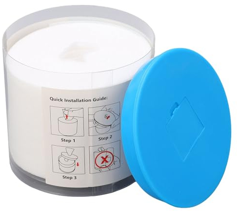 Fiber Optic Cleaning Wipes, 180 Sheets/Box Fiber Optic Connector Cleaner Both Wet and Dry Use Optical Clean Dust Free Paper with Reusable Dust Cover