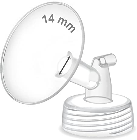 Maymom Pump Part Compatible with Spectra S1,S2 Spectra 9 Plus Breastpump; Incl Wide Mouth Flange (One flange-14mm Flange) Not Original Spectra Flange; Not Spectra Baby USA Parts