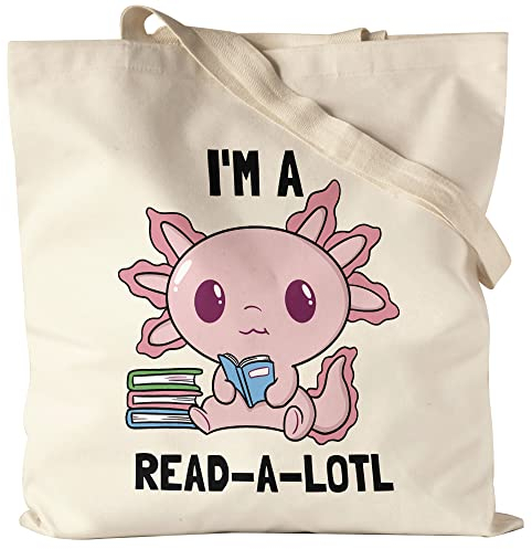 Hey!Print I am a read a lotl Jutebeutel Stoffbeutel Bücherliebe Bücherwurm Würmchen süßes Motiv lesen macht Spaß Bücher