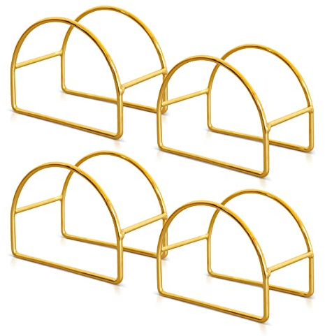 Coaster Holder, 4 PCS Metal Holder for Square or Round Coaster Sets Home Wrought Iron Shelf Decoration (style 4)