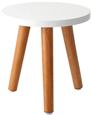 Pflanzenhocker, Blumenhocker, Ausstellungshocker, Kleiner Runder Beistelltisch aus Holz, Pflanzenständer, Modernes Blumentopf-Halterregal, Hoher Pflanzgefäßhalter für Den Innenbereich, für(20*22)