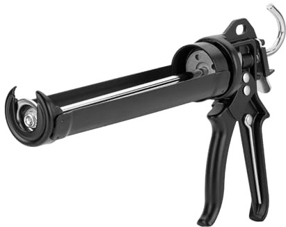 Bates- Heavy Duty Caulking Gun, 18:1 Thrust Ratio, Black, Caulking Tool Gun, Heavy Duty Caulk Gun No Drip Caulk Gun, Hand Caulking Guns Tool, Silicone Gun