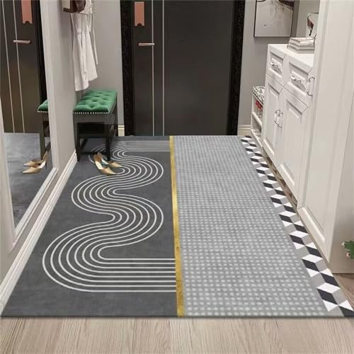 Auto Teppiche Kleine Teppiche Home Matte grau Schlafzimmer Teppich weich und bequem Mädchenzimmer Zubehör verschleißfest Antirutschmatte Teppich 60X120CM