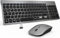 Set di mouse per tastiera, senza fili, USB QWERTZ, tastiera wireless piccola, ultra sottile, silenziosa, ergonomica, per computer, PC, laptop, Smart TV/Windows (nero, grigio, medio)