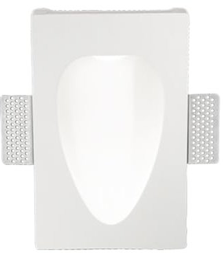 Liberoshopping Lampada faretto LED da incasso in gesso verniciato Bianco LISCIO