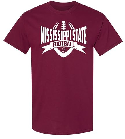 NCAA Football Rush, Team-Farbe, College, Universität, Mississippi State Bulldogs Kastanienbraun, XL