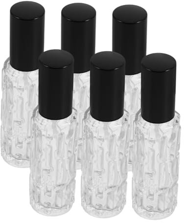 Baluue 6pcs Vintage Style Perfume Travel Refillable Spray Bottle Portable Essential Oil Container for Makeup Aroma Mist Sprayer
