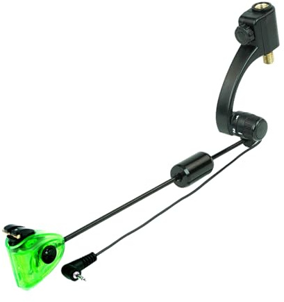 Hirisi Tackle Karpfenangeln for Swinger, 4 Farben,Led Lichter, for Swinger Bissanzeiger AngelzubehöR, Einstellbare ElastizitäT, 2 Stufen，Mit Schnellkupplung