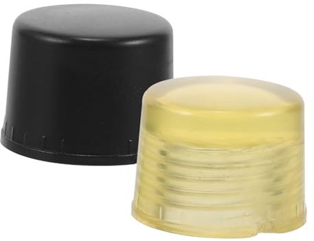 VILLCASE Detachable Rubber Hammer Tips Replacement Heads 2pcs Soft Striking Head Mallet Accessory for Manual Tool Repair and Replacement