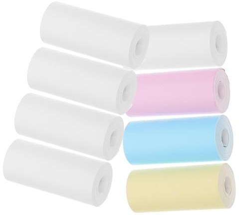 SEWACC 18 Rollos Papel Térmico Autoadhesivo para Impresora de Bolsillo para Cámara Instantánea Impresión y Precisa para Fotos Etiquetas y Notas