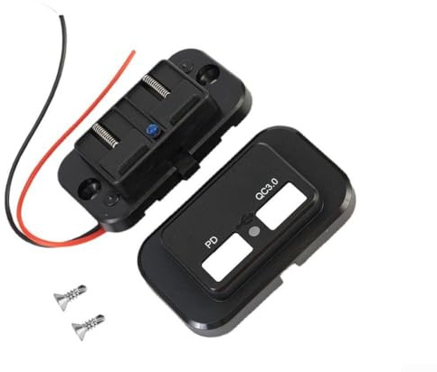 30W Fast Charging Dual USB Socket with Quick Charge Technology for Cars, Boats, Motorcycles, and RVs