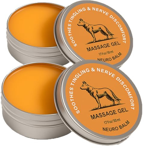 Nerve Relief Balm | Magnesium Neuro Balm for Neuropathy, Natural Joint Care Soothing Massage Cream, Arnica Oil, Camphor Blue, Chamomile Extract 50ml (2)