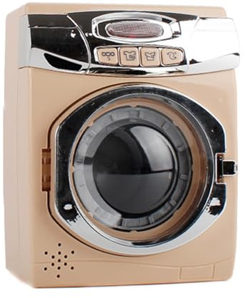NIDONE Jouet Machine à Laver Simulation Machine à Laver Jouet 8x4x9 Mini électrique pour Enfants Accessoire de Maison de poupée réaliste, Pas Batterie
