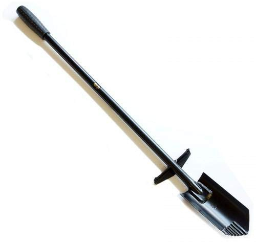 Steel Spade Invader Extended Black ADA Metal Detector Sharp Serrated