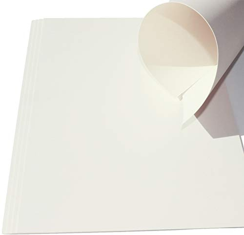 Top Lamination Laminiertechnik 50 Blatt Ton-Bastel-Karton DIN A3 240g/m² weiß Dickes Ton-Papier 297x420mm super zum Basteln bedruckbar - sehr stabil DIY Bastelideen Farbkarton