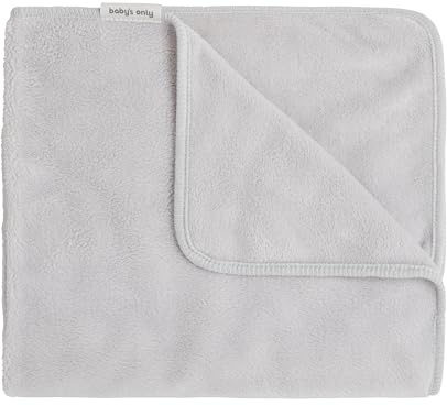 Baby's Only - Gitterbettdecke Cozy - Babydecke - Für den Herbst und Winter - 50% Baumwolle und 50% Polyacryl - Mit Teddyfutter - TOG 2.0 - Dusty Grey - 100x135 cm