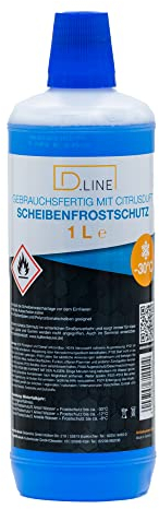 D.LINE Scheibenfrostschutz Gebrauchsfertig mit Citrusduft -30C, 1 Liter (1)