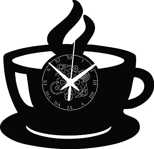 Instant Karma Clocks | Tasse de Café ➤ Horloge Murale | Pâtisserie Boulangerie Coffee