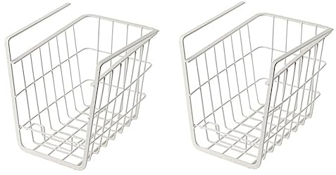 Potadak 2 PCS Penderie Rack de Rangement Panier Suspendu sous Clapboard Kitchen Cabinet Shelf