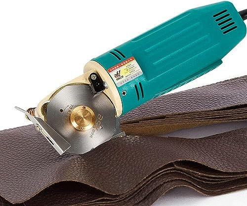 Runde Stoffschneidemaschine 70mm Industrieller Stoffschneider Elektrischer Rotationsschneider Mini elektrischer Stoffschneider Handheld für Textil-Lederpapier