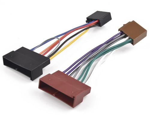 JCAKES Auto Radio ISO Cavo Adattatore Spina del Cablaggio del Connettore for Ford KA MK1 for La Messa A Fuoco for Escort MK5 MK4 di Transito for Lincoln